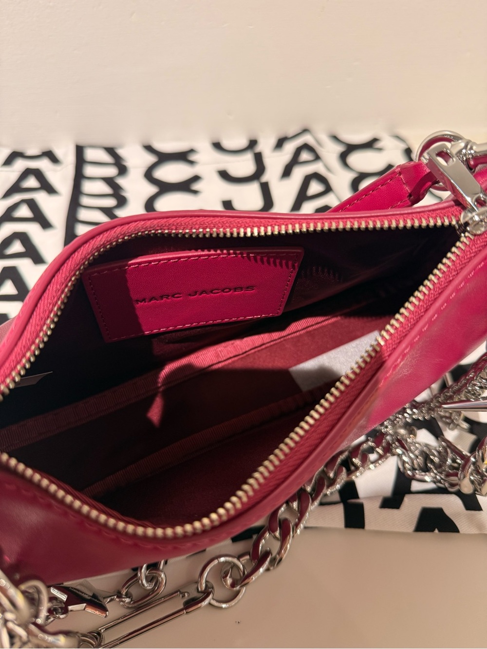 NWT Marc Jacobs THE STAR CHARM SHOULDER BAG - lipgloss pink - Picture 7 of 10